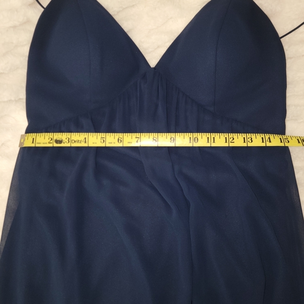 Sorella Vita NAVY Layered Chiffon Maxi Dress - Picture 8 of 14